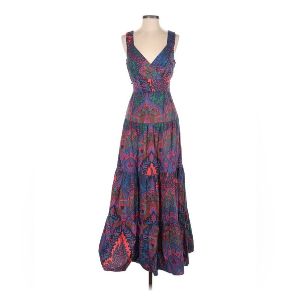 J Crew Tiered Ratti Scarf maxi dress NWT - Picture 4 of 6